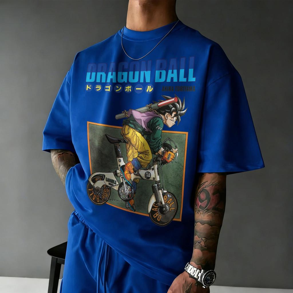 2026 New Summer Dragon Ball 40th Anniversary Kakarot 100% Cotton Anime Printed Fashion T-shirt Extra Size Streetwear Unisex Y2k