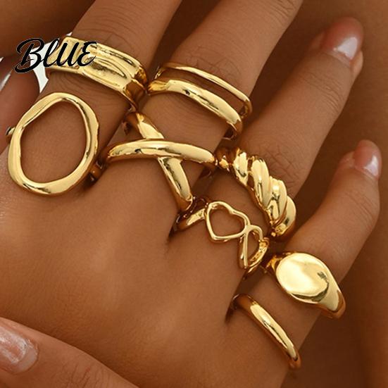 Slimming Hand Ring 1 Set Stackable Rings V-Shaped Geometric Finger