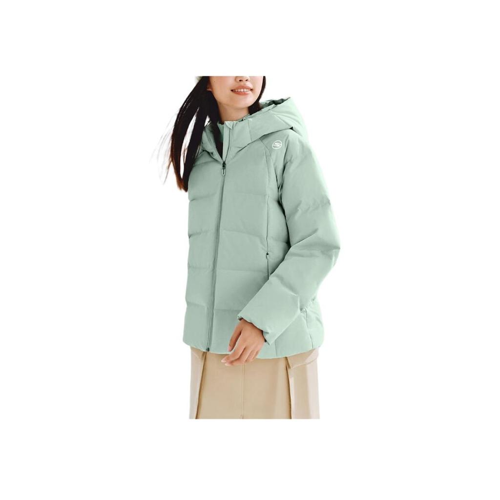Skechers Windproof Waterproof Oil-Resistant Warm Anti-Cold Anti-Static Antibacterial Sports Casual Comfortable Hooded Short Down Jacket P424W058-04PY