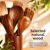 Ensemble d'ustensiles de cuisine en bois avec poignées pour la cuisine maison Outils de cuisson