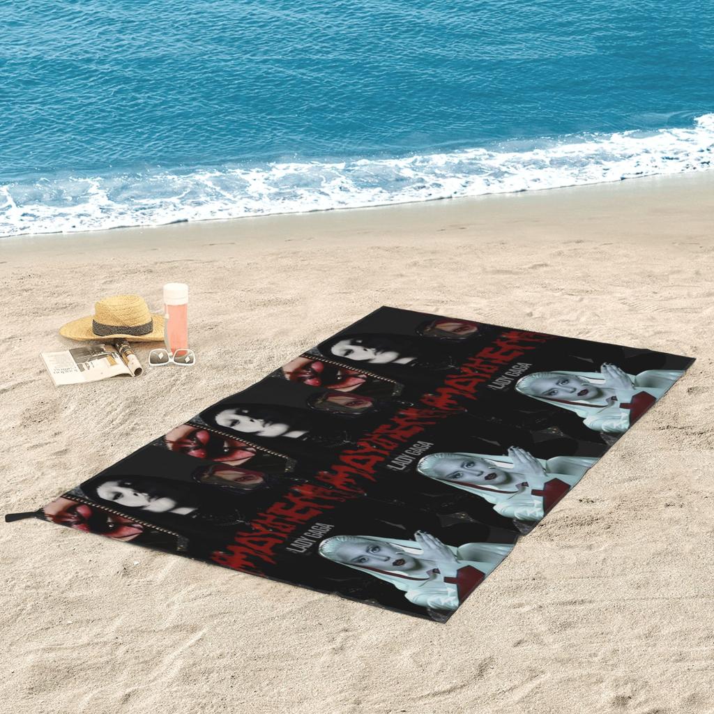 Lady Gaga Mayhem Album Beach Towel Soft Microfiber Quick Dry Absorbent Quick Towels For Bath