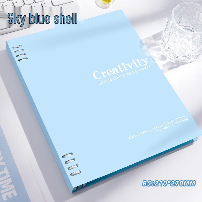 Morandi Color-Blocked B5 Notebook: Vibrant Design, Thick Pages, Versatile for Students