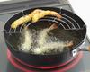 Yoshikawa Wooden Handle Iron Deep NEW Gourmet Made In Gift Wrapping SJ3170 Fryer/Tempura Pan, 24cm, 1.1L Capacity, Power, Japan, Available,