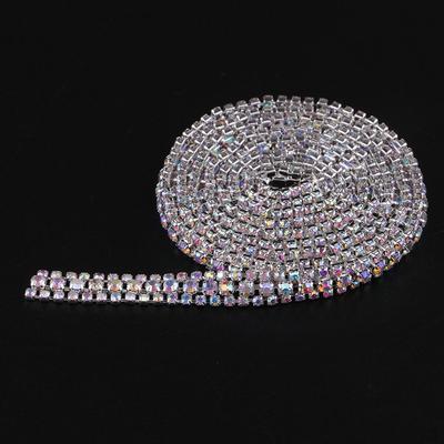 3 Yards - 10mm Kristall Strass Kette Besatz DIY