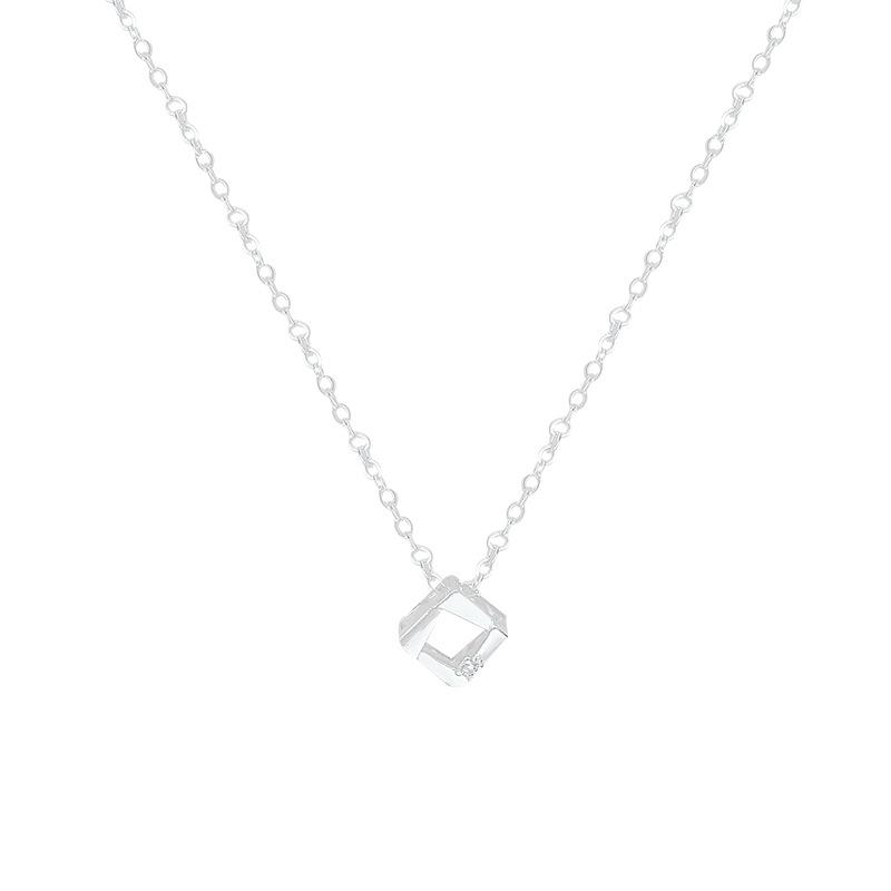 Summer Women's Light Luxury Niche Square Collarbone Necklace