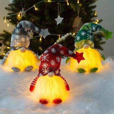 Glowing Gnome Christmas Faceless Doll Merry Christmas Home Decoration Navidad Natal Gift for New Year 2023 Christmas Gifts