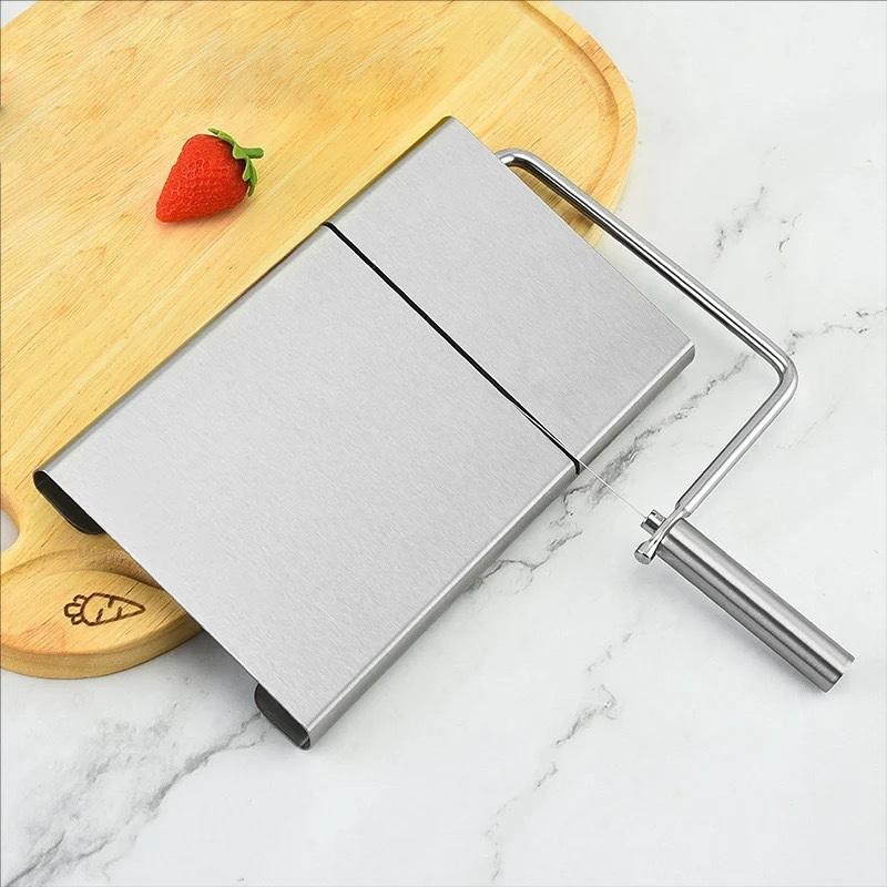 Cheese And Butter Slicers With Wire Cheese Adjustable Cheese Cutter Board Stainless Steel Cutting Wire