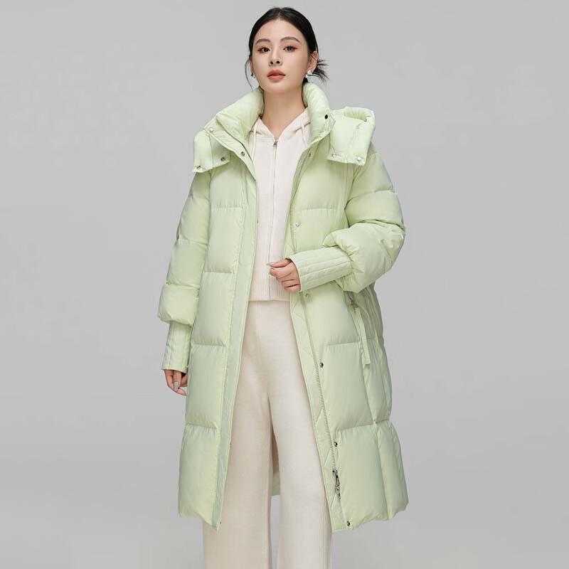 XueZhongFei Damen Mittellange Daunenjacke