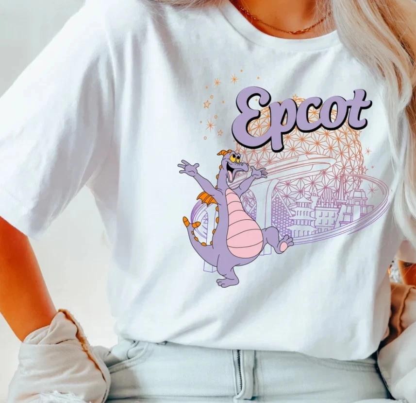 Epcot FigUnisext White TShirt S