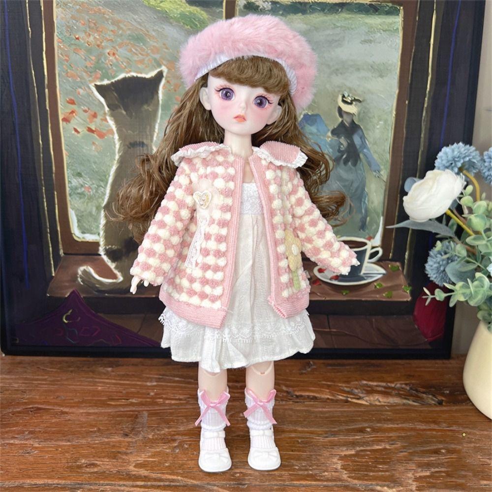 1 Set Attractive Eyes Dress Up BJD Dolls Long Hair Makeup Ball Joint Doll  Babies