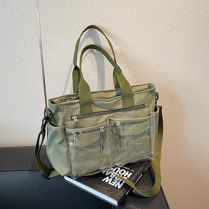 Versatile Large-Capacity Corduroy Shoulder Bag for Women - New Korean Style