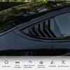 YHCDSEA For Model 3 Rear Side Window Shutter Cover Louver Sport Style Cool Exterior Decoration Fit For Tesla Model 3 2017-2025 Accessories (Glossy
