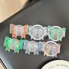 Colorful Magnetic Bow Phone Holder with Airbag, Korean Style for Women