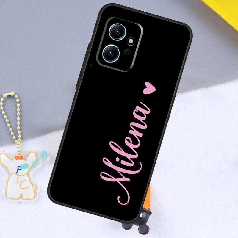 

PERSONALISED NAMES CUSTOM WEDDING For Xiaomi Redmi 12 9C 10C 12C 13C Case For Redmi Note 12 Pro 11 8 9 10 Pro 9S 10S 11S 12S Redmi Note 10S