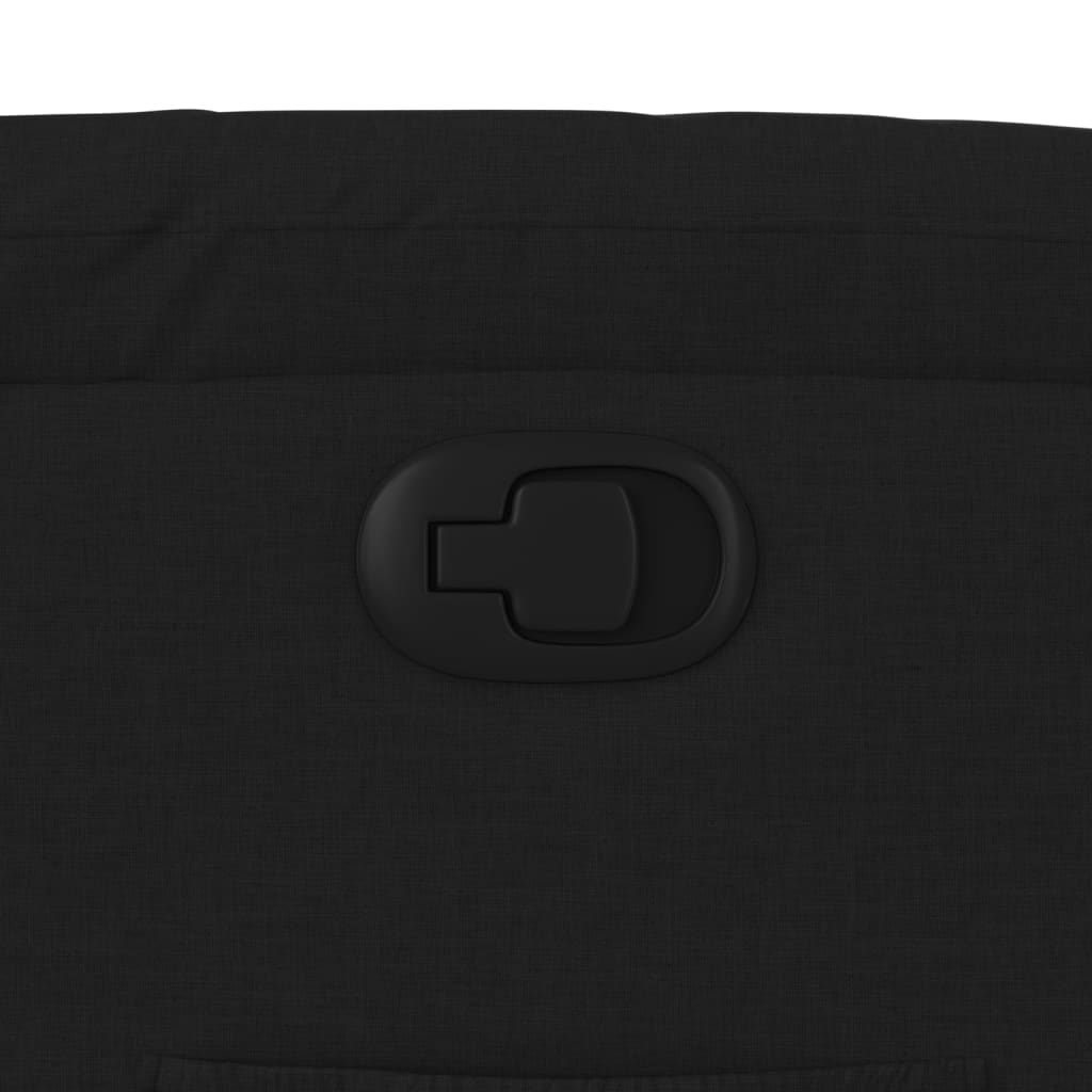 Relaxation Armchair Black Fabric