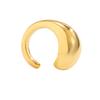 Ingemark 3Pc/Set Trendy Geometric C-shaped Clip Earrings for Women Hip-Hop Glossy Ear Cuff No Piercing Earring Jewelry Gifts
