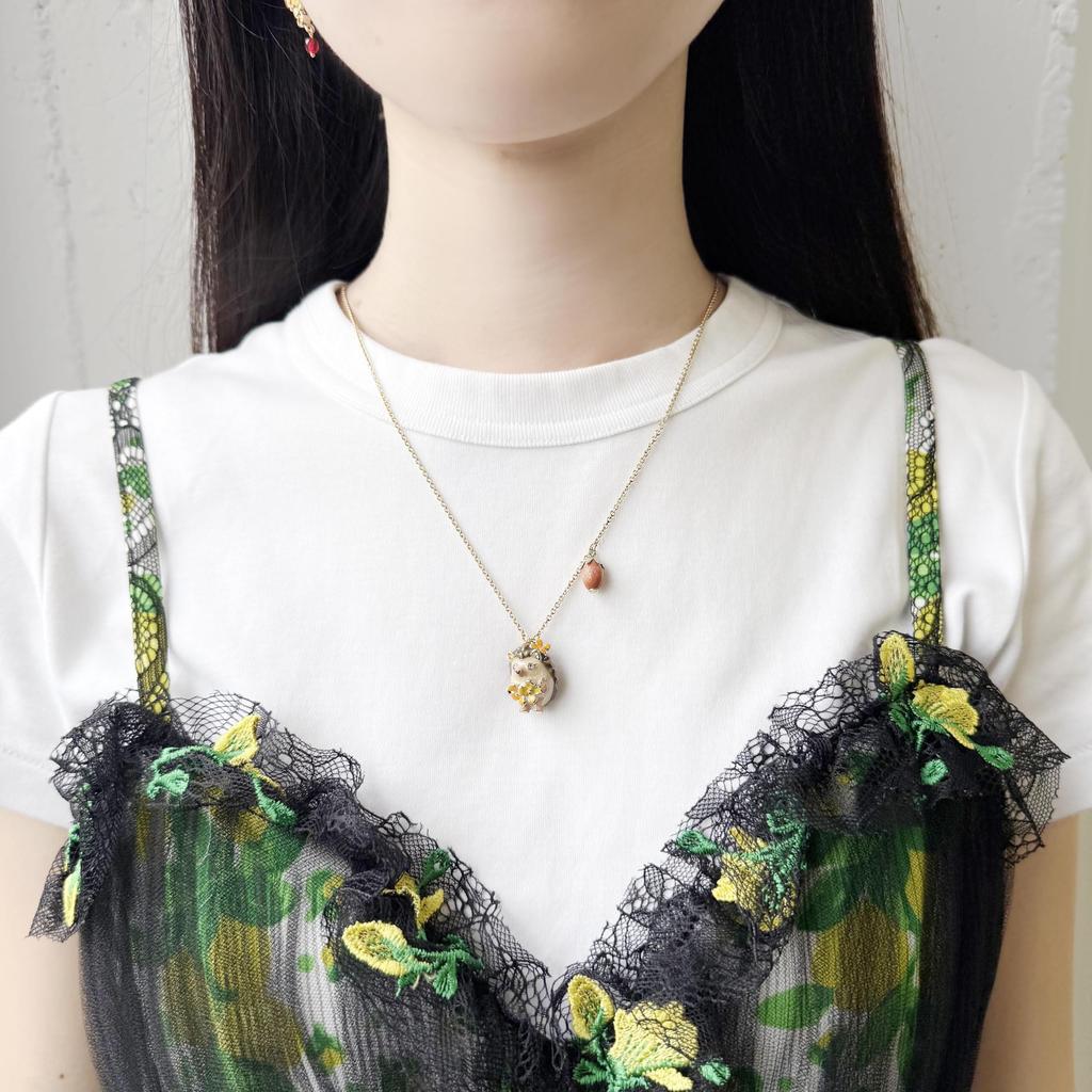 Hedgehog Motif Necklace SAMN204155XU [Anna Sui]