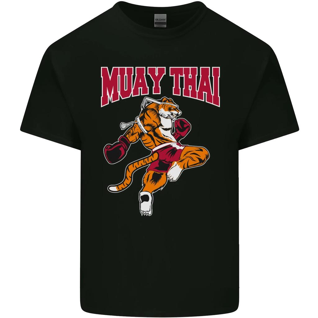 Muay Thai Tiger MMA Mixed Martial Arts Kids T-Shirt Childrens