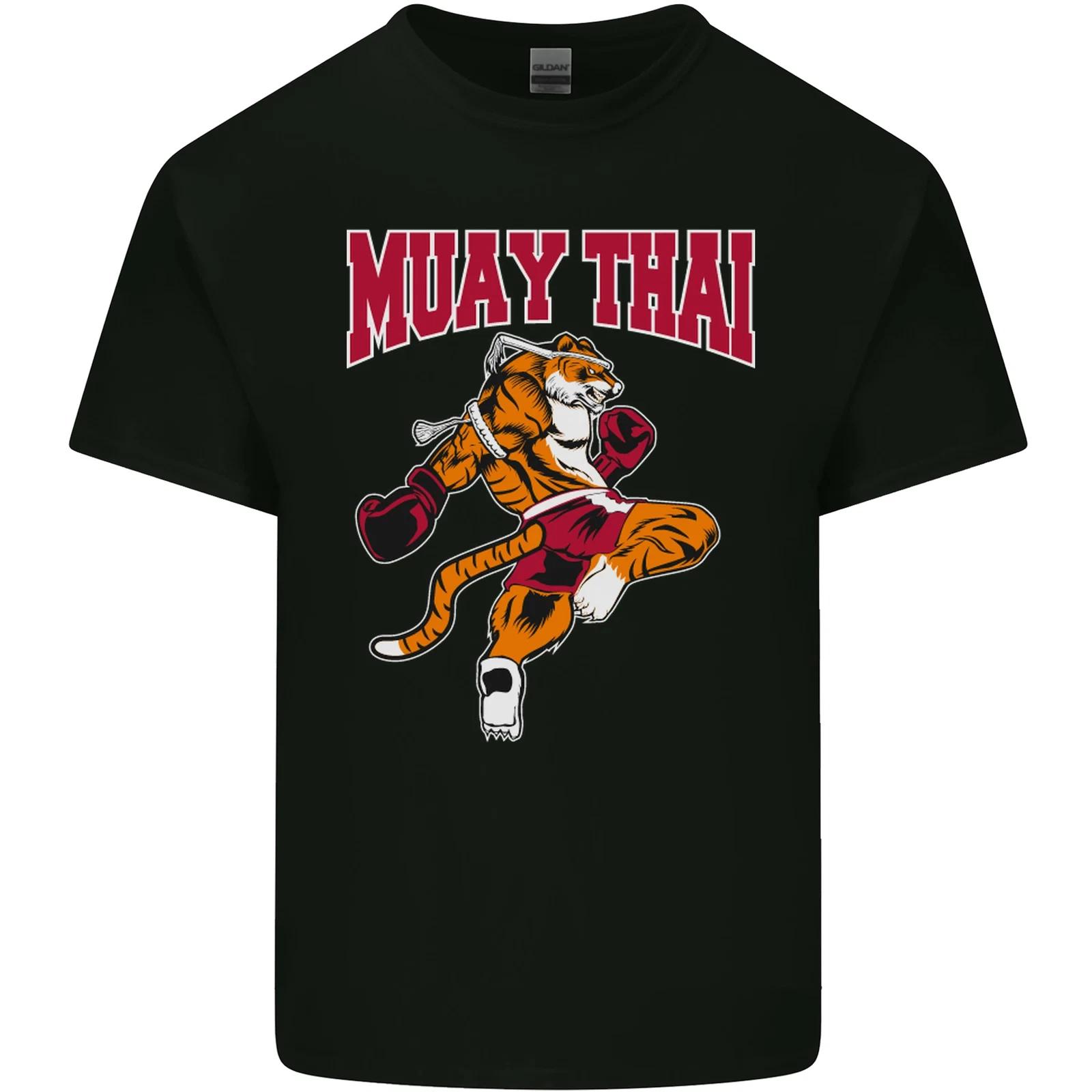 Muay Thai Tiger MMA Mixed Martial Arts Kids T-Shirt Childrens M