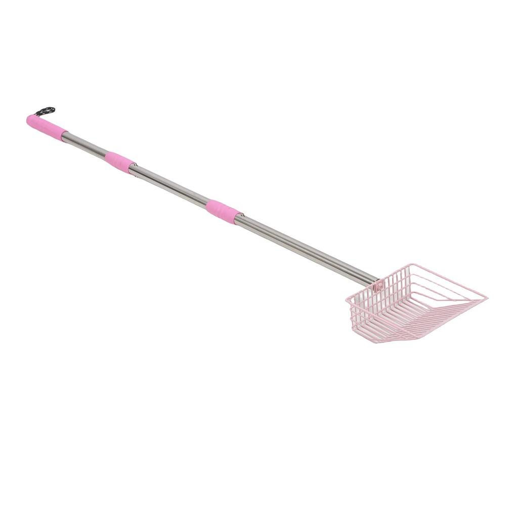 Metal Long Handle Cat Litter Scoop 3 Section Detachable Pet Poop Shovel Multifunctional Chicken Litter Scoop