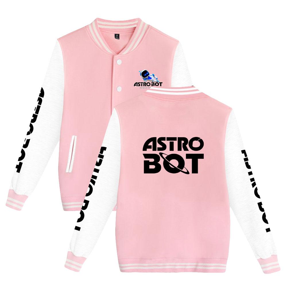 Astro Bot Bomber Jacket Women Men Oversized Harajuku Fashion Baseball Coat Jacket Female Streetwear Spring Autumn Bomber Outwear