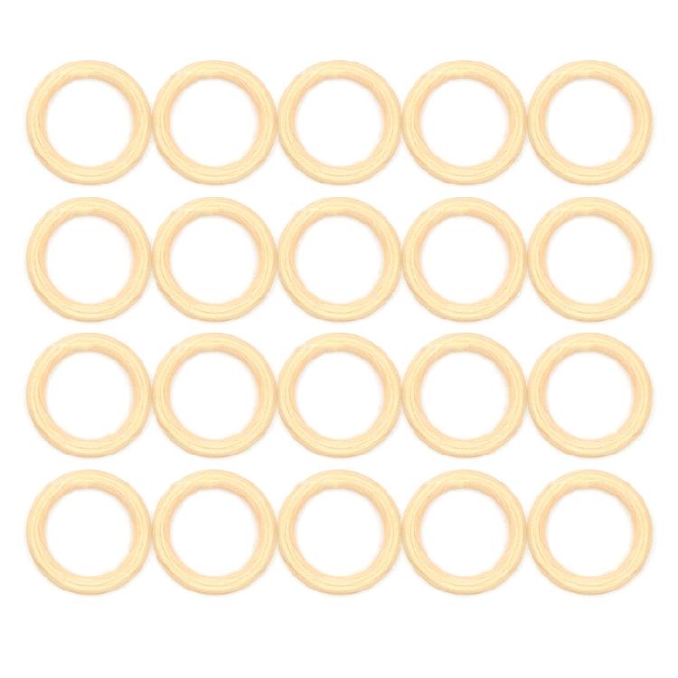 

15-100mm Natural Wood Rings Kit Round Wooden Macrame Rings Photography Props