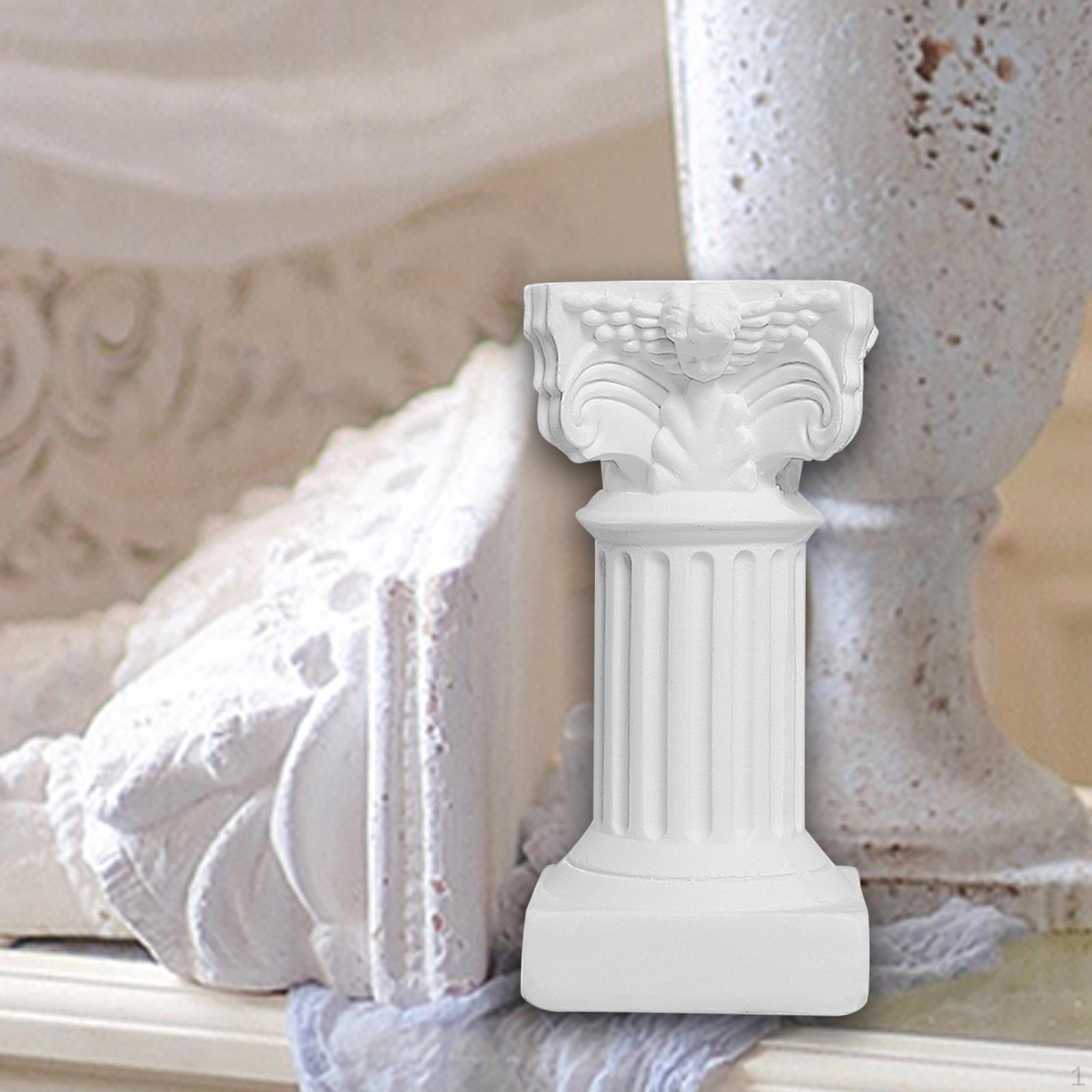 

Классическая греческая статуя, мини-колонны, изделия из смолы, домашний офис, настольный декор, садовый банкет из смолы белый