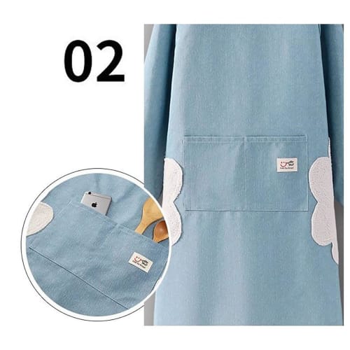 hgTUP Mickey Apron with Donald Duck Design, Stain-Resistant, Suitable for Cooking, Nursery Teachers, Adults, and Home Cooking, Includes Hand Towel, La