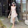 Elegant Lace Strappy Summer Dress for Petite Women