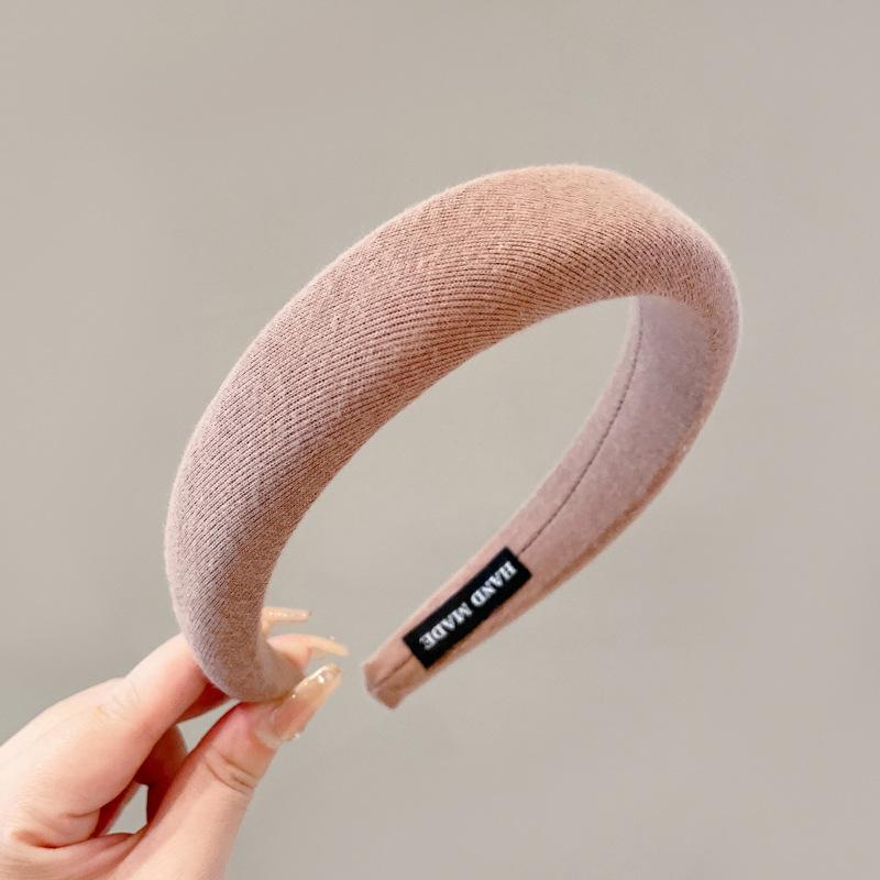 Fashion Hair Hoop Hair Bands for Women Girls Solid Color Twilled Headbands Designer Wide Hairband Hair Accessories Headwear