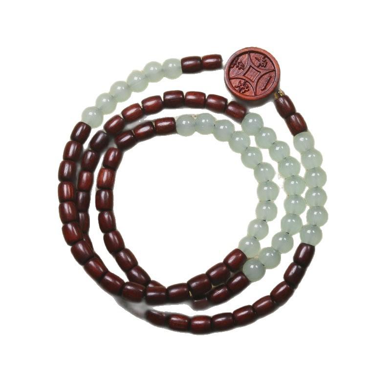 Red Sandalwood Multi-Layer Mala Bracelet Simple Forest Style Literary Gift