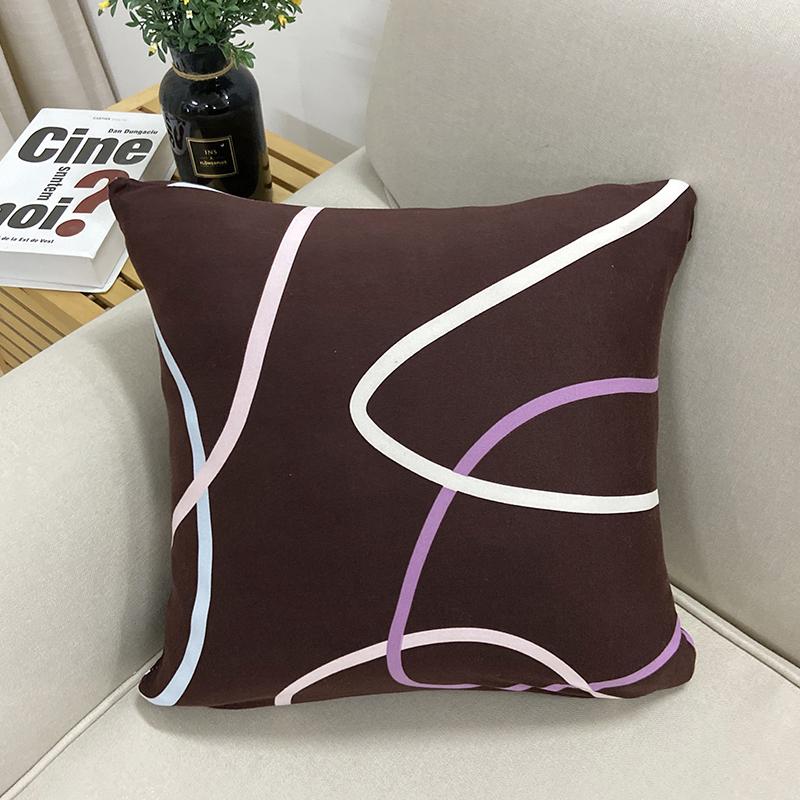 Polyester Pillow Case Cushion Cover 45x45cm Artistic Plaid Decoration Sofa Bedroom Throw Pillows