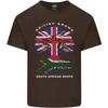 Britisch Angebaut Südafrikanische Wurzeln Afrika Flagge Unisex Leichtes Baumwoll-T-Shirt