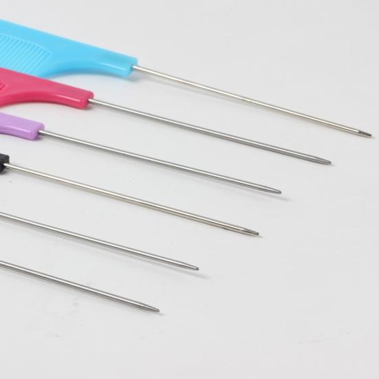 3Pcs Rat Tail Combs Bright Color Heat-Resistant Lightweight Anti-static Hairdressing Rat Tail Combs Salon Supplies