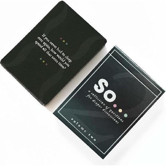 Cards: Deep Conversation Starter Cards Thoughtful & Engaging Question Card Games for All Occasions (Volume Two)