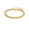 Braided Bracelet for Men, Hip-Hop European and American Style, Simple and Versatile Titanium Steel Woven Bracelet for Women, High-End Trendy Ins Style