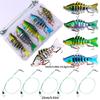 100mm15.6G5Individual Multi-Section Bionic Fake Bait Lure for Bass, Snakehead, Sea Fishing, Freshwater Special Bionic Bait