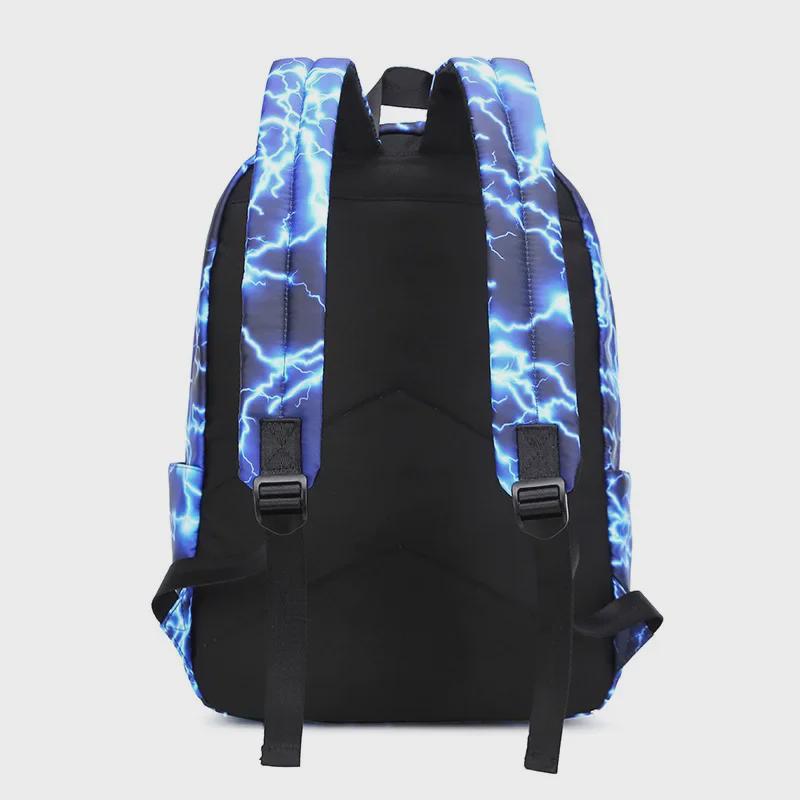 Zaino Starry Sky Lightning per studenti junior e senior – Borsa scolastica e da viaggio unisex