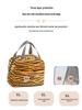 Animal Print Insulated Lunch Bag - Portable Bento Bag for Travel, Work, School, and Picnics