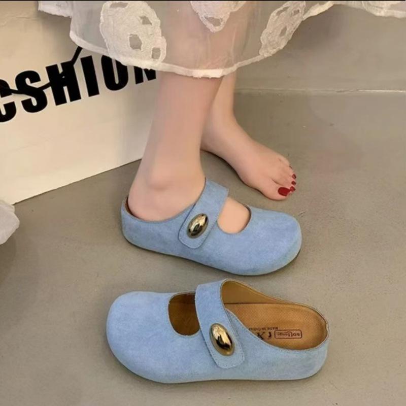 Platform slippers women's outerwear 2025 spring and autumn new retro versatile casual one-pedal bag towing Muller shoes