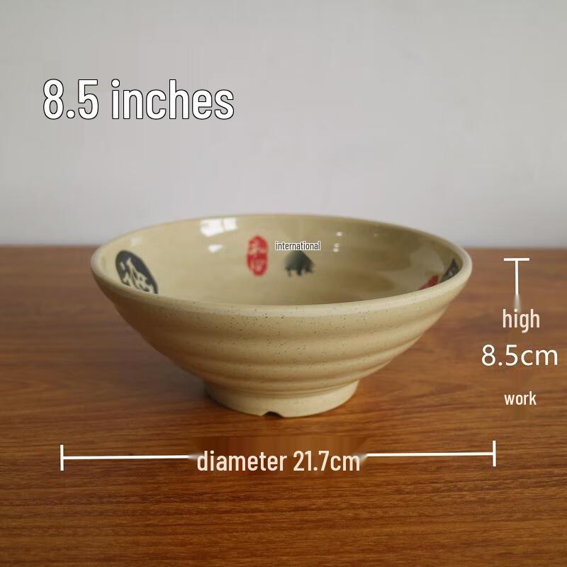 JINGRX Melamine Noodle Bowl Set