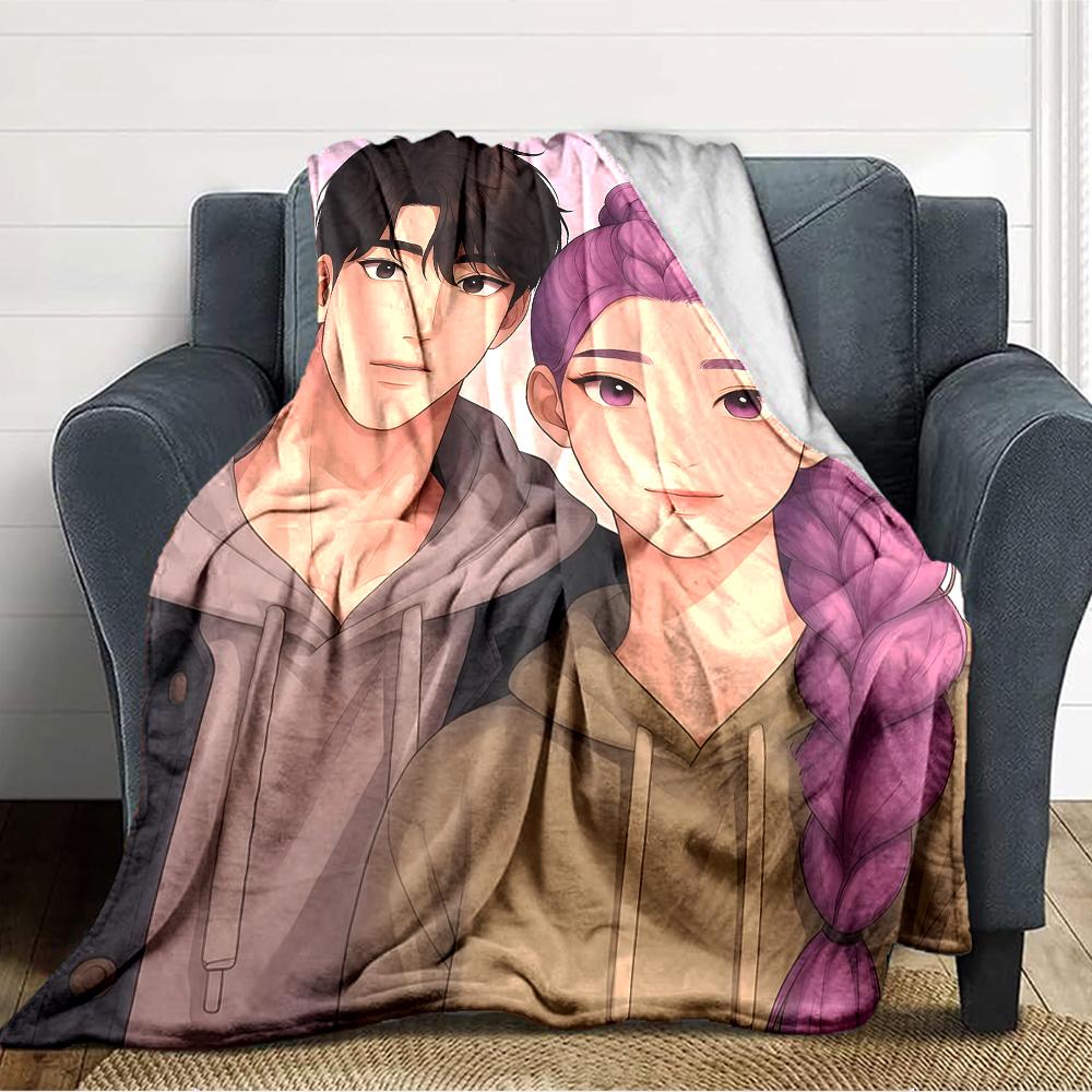 1pc KPop Demon Hunters RUMI8 Blanket, Gift, for Men and Women, Soft Blanket, Good for Sofa Bed Couch Travel, Lightweight Flannel Blanket