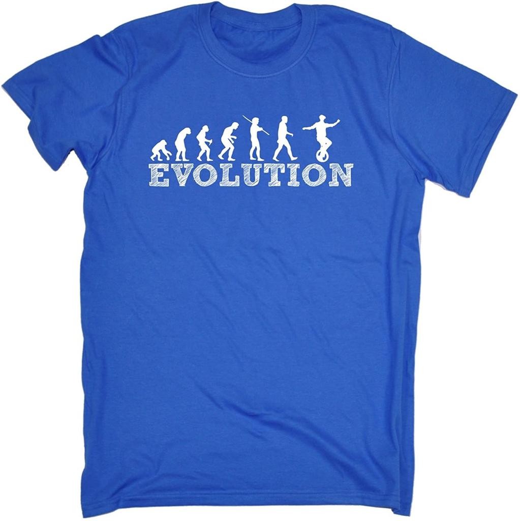 Evolution Unicycle Loose Fit T-Shirt Funny Novelty