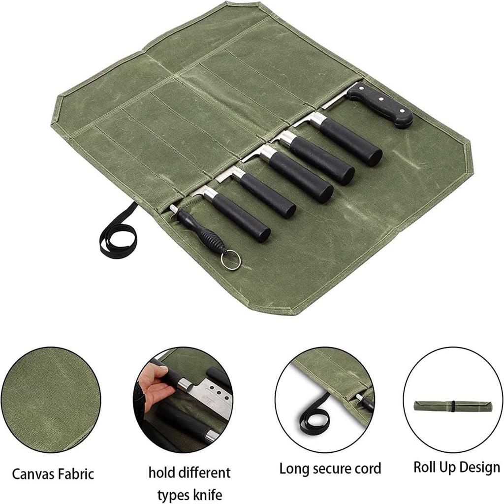 Portable Chef Knife Box Chef Knife Roll Bag Knife Roll Bag with Kitchen Utensils