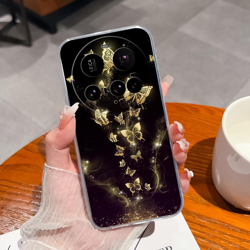 

Для Xiaomi 15T 15 Ultra Mi 10 11 12 Чохли Кейс Красиві Золоті Метелики Візерунки Прозорий Силіконовий Пилозахисний Захисний Чохол Для Корпусу Xiaomi Xiaomi Poco C40