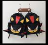 Handmade Sonic Shadow Black Charizard Plush Backpack for Couples