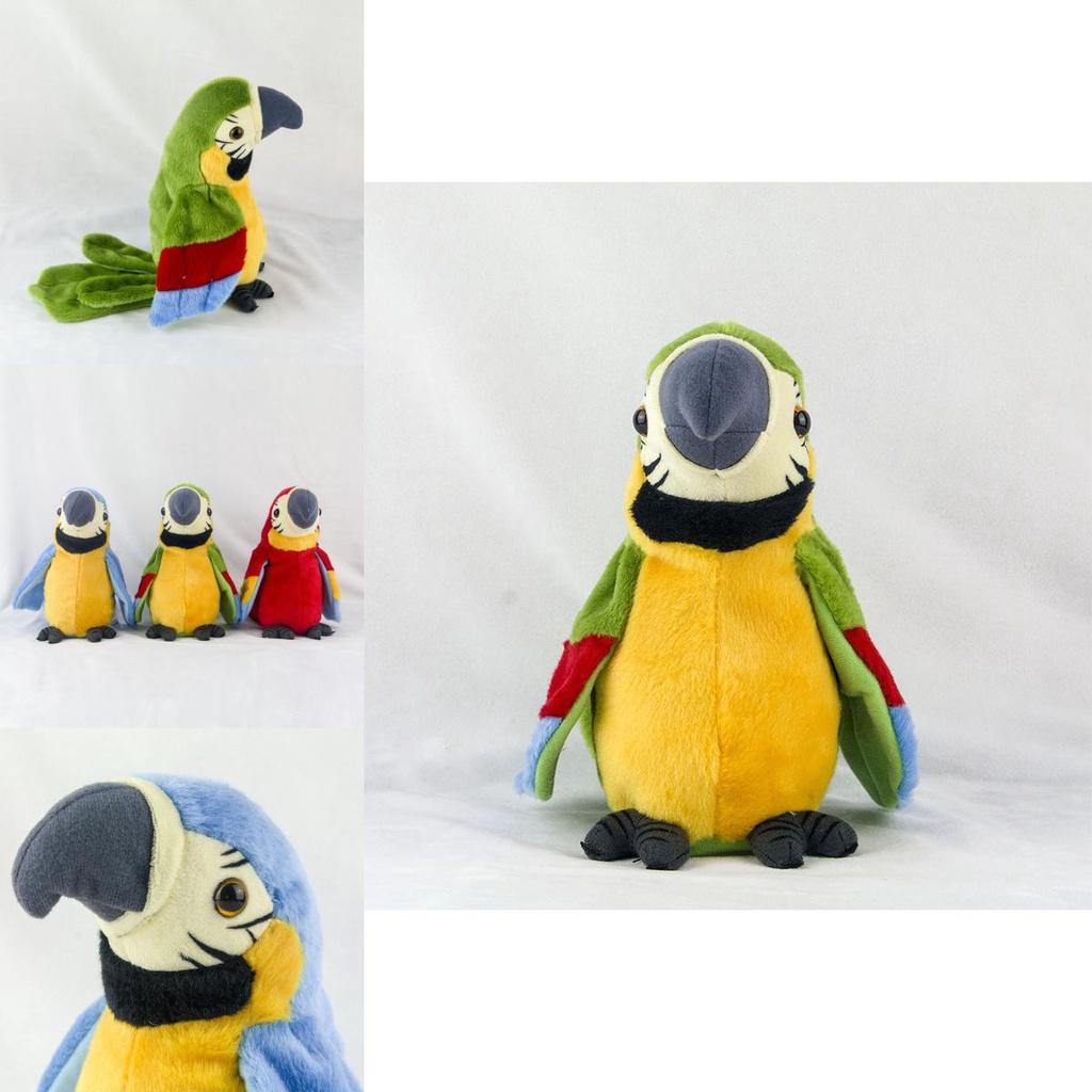 Electric Talking Plush Parrot Toy- Learn To Speak And Flap The Wings- Ideal Children's Gift