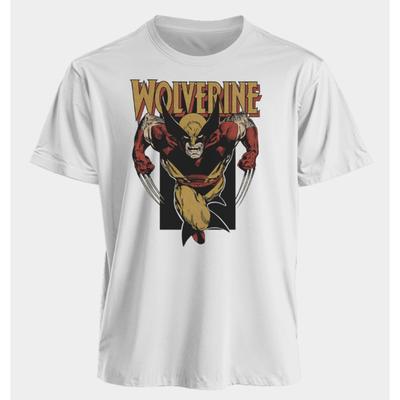 Men's and Women's T-shirts Wolverine Summer American Spring and Autumn Sports, Fitness and Casual Oversized Short-sleeved