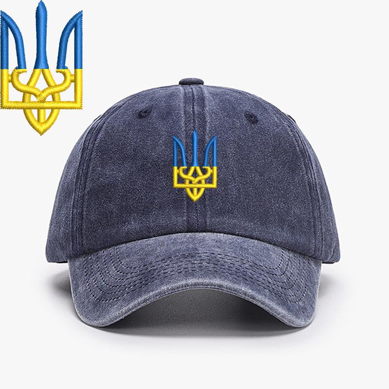Embroidery Ukraine Trident Symbol Spetsnaz Special Forces Men Baseball Caps Brass Buckle Dad Caps Snapback Adjustable