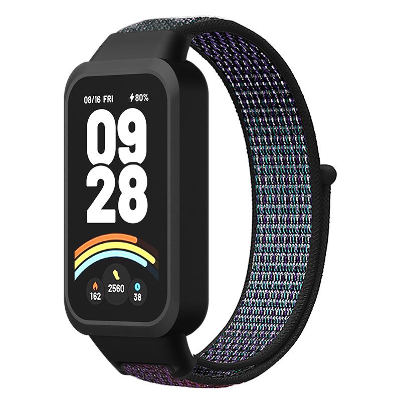 Nailono kilpinė apyrankė For For Xiaomi Band 9 Active/Redmi Band 3 išmaniajai laikrodžiui Sportinė minkšta apyrankė riešui For For Xiaomi Band 9 Active
